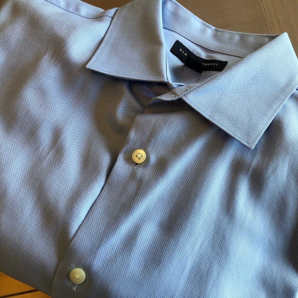 Banana Republic dress shirt, blue, sz 16-16.5-L